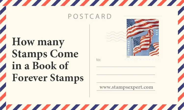 how many stamps come in a book of forever stamps