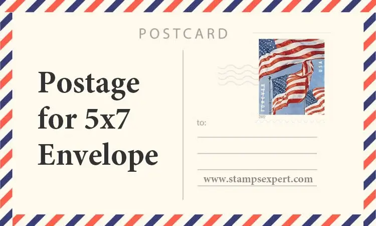 Postage for 5x7 Envelope
